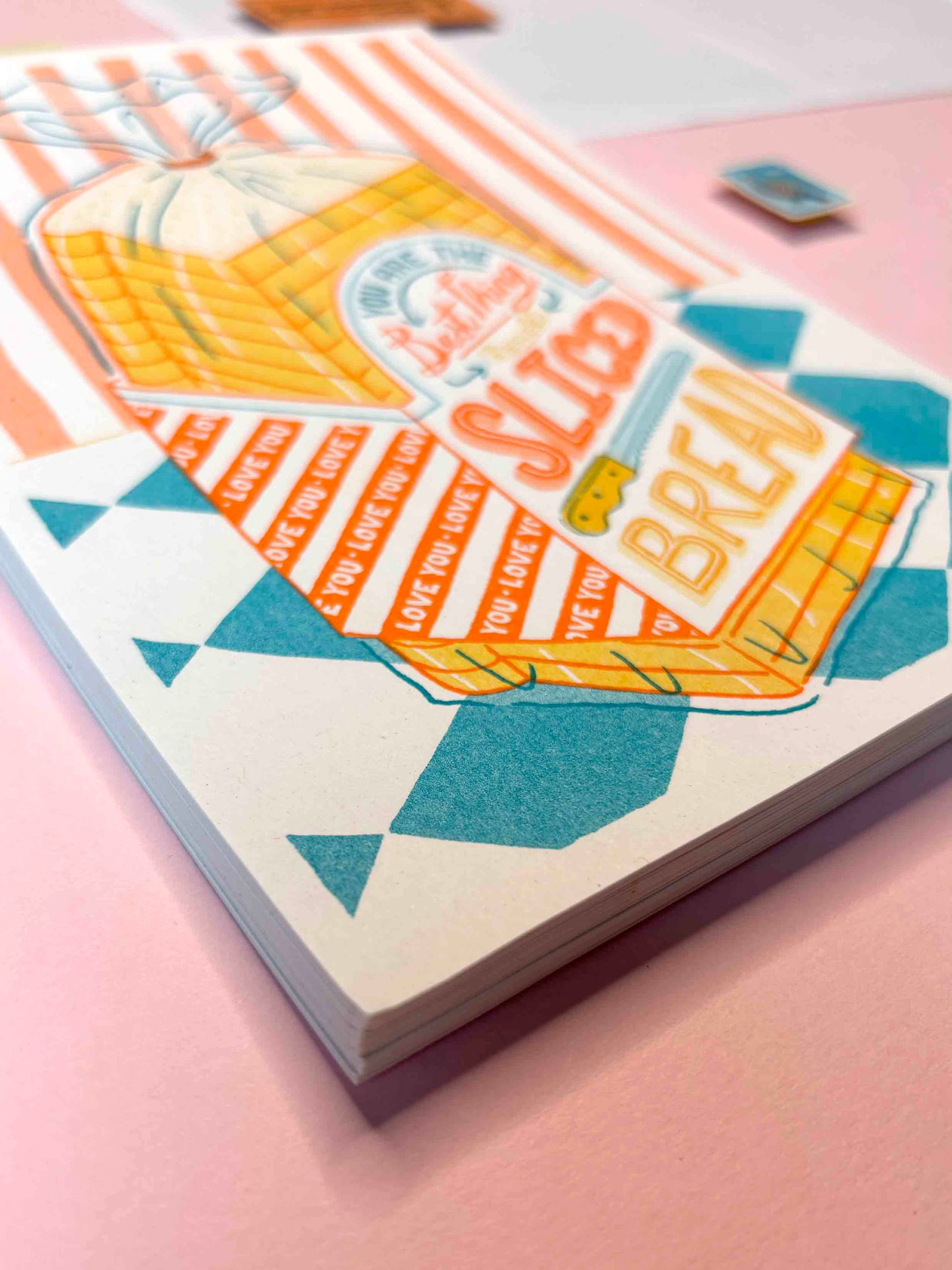 A5 Sliced Bread Risograph Print