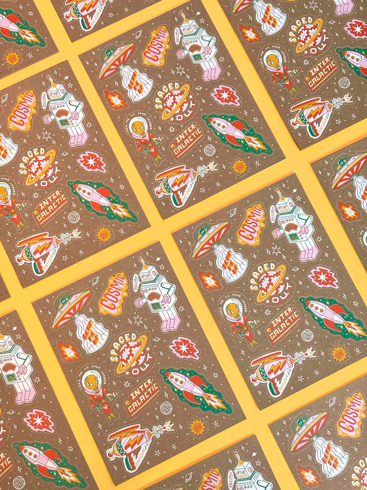 Vintage Cosmic Sticker Sheet