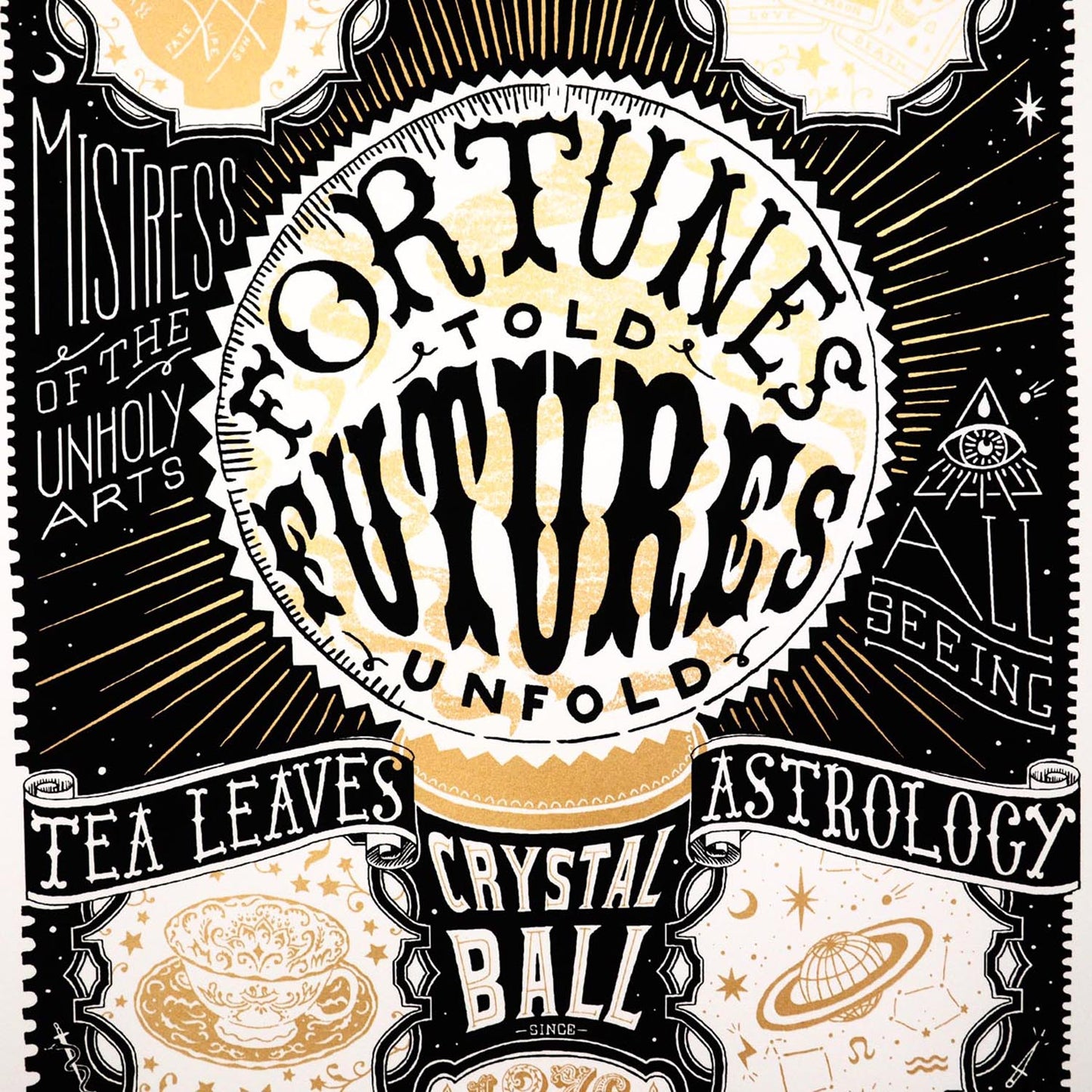 B3 Fortunes Told Futures Unfold Screen Print
