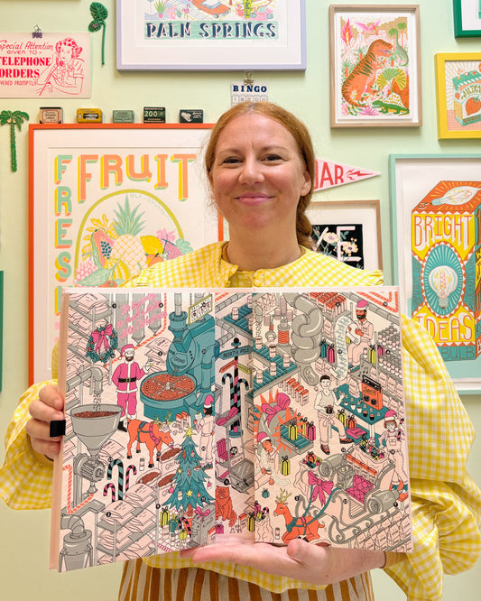 From Roastery to “Grind Grotto”: Illustrating a Christmas World for GRIND’s Advent Calendar 2025