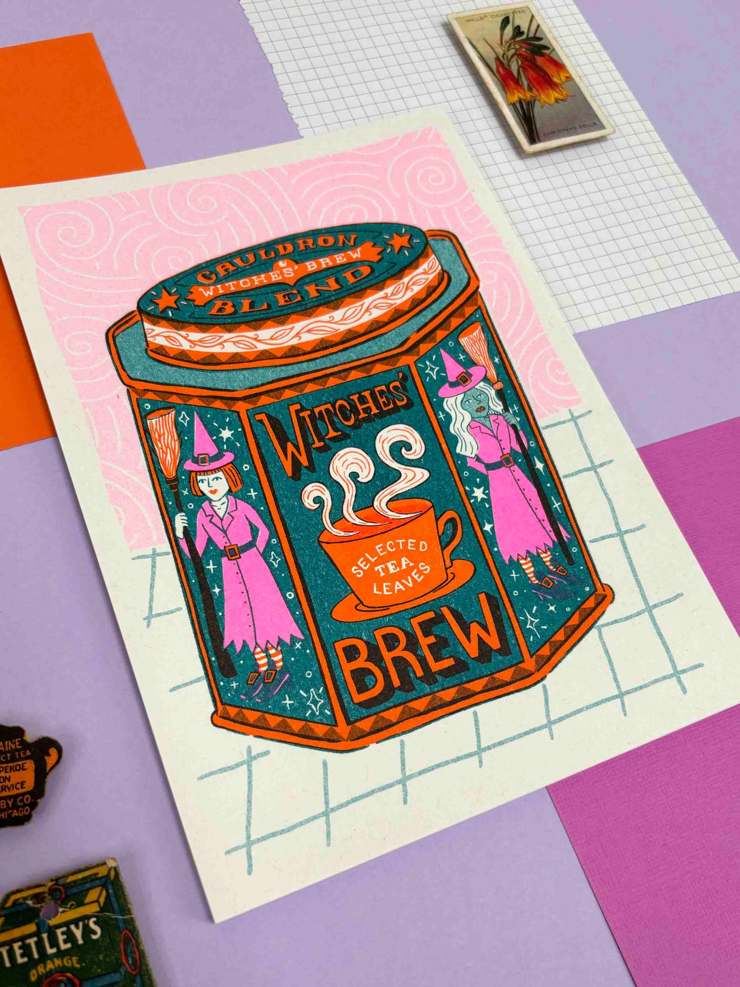 A5 Witches Brew Risograph Print