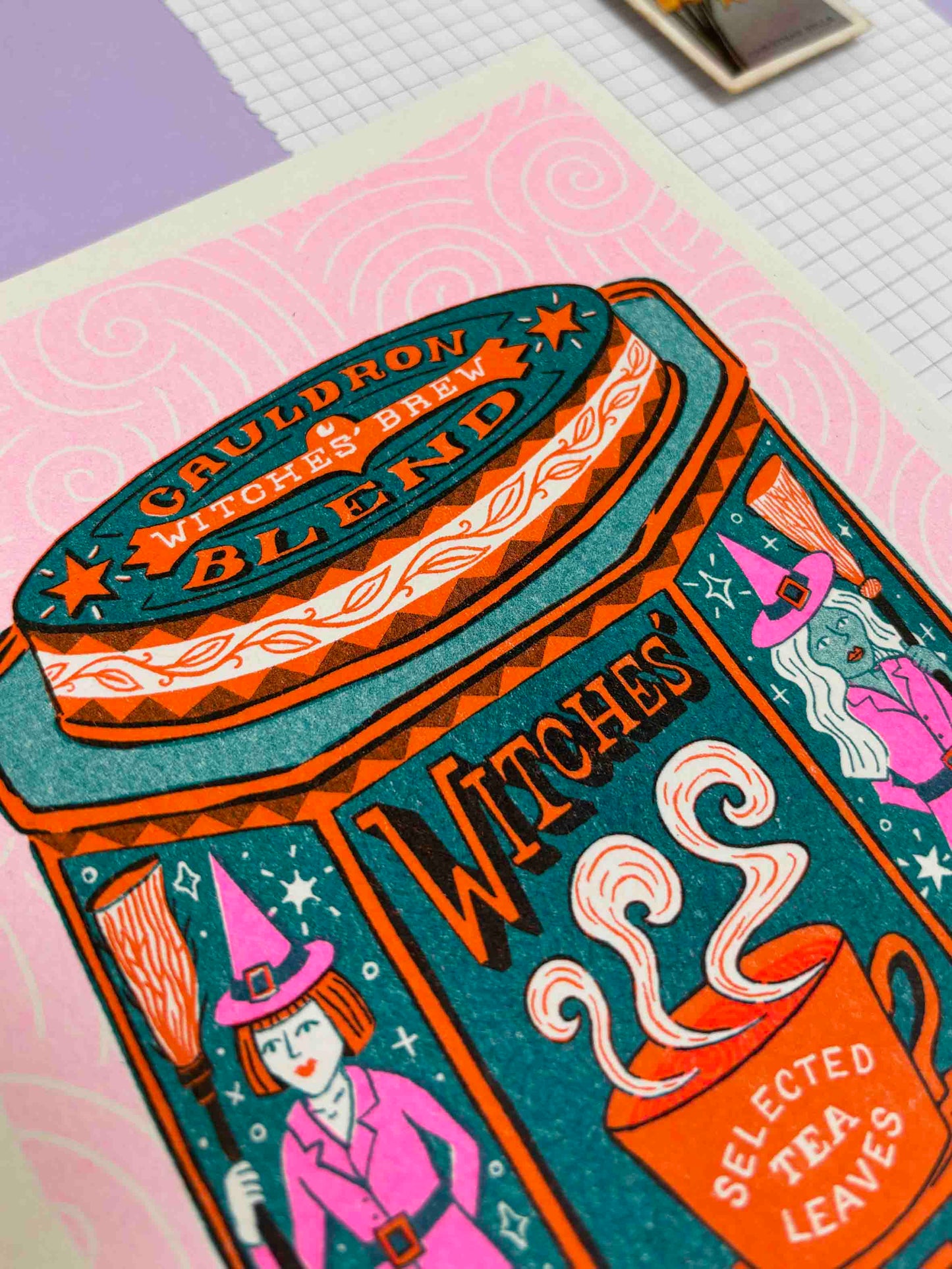 A5 Witches Brew Risograph Print