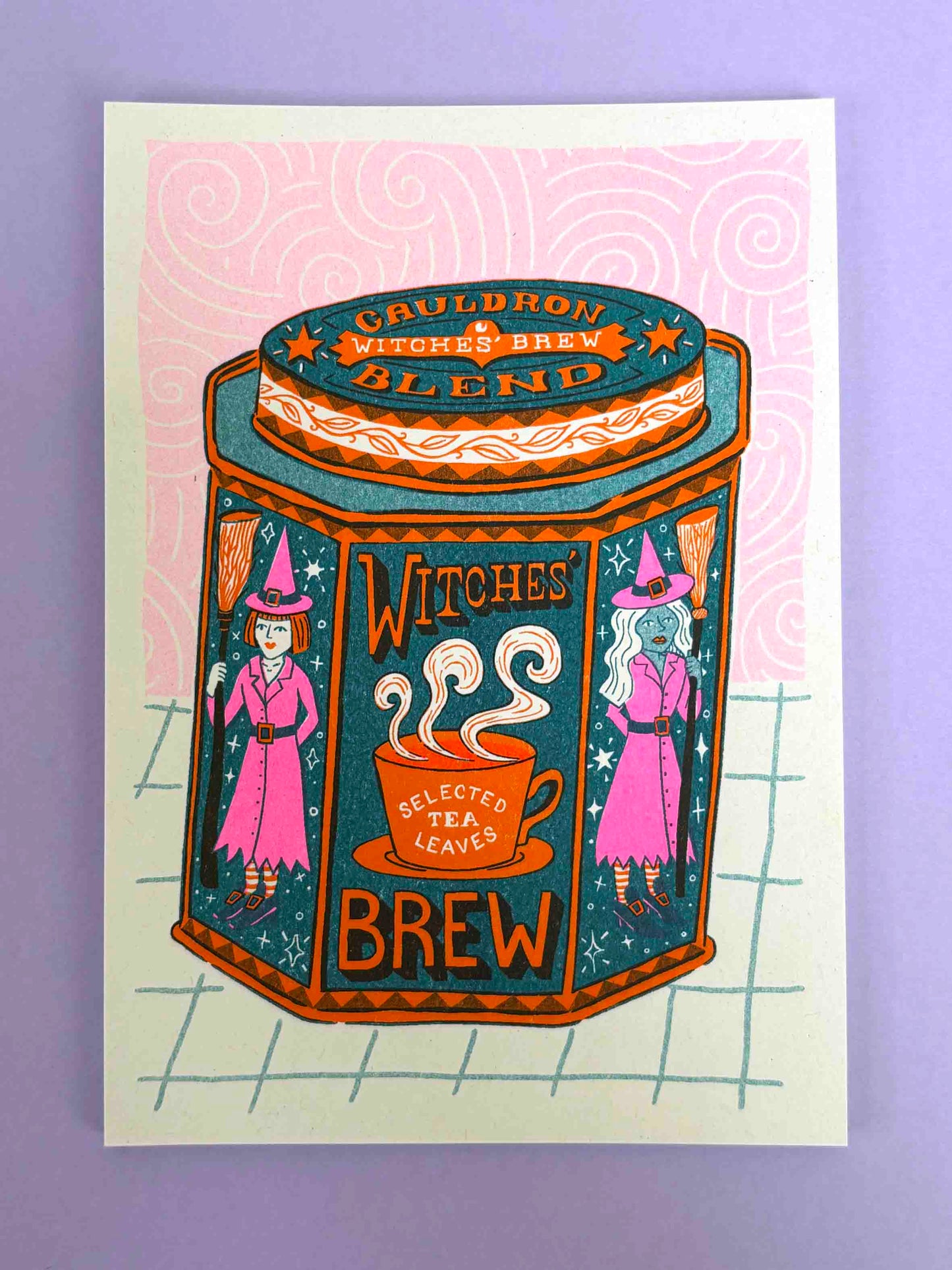A5 Witches Brew Risograph Print