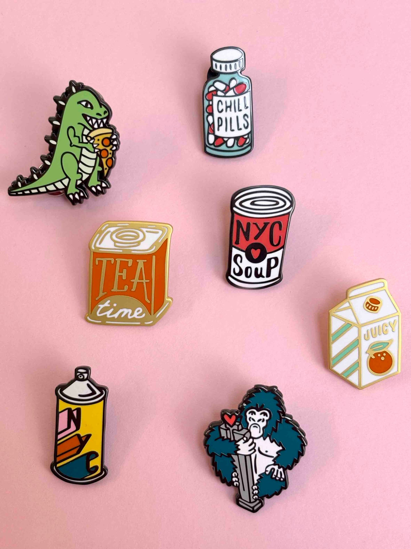 NYC King Kong Enamel Pin