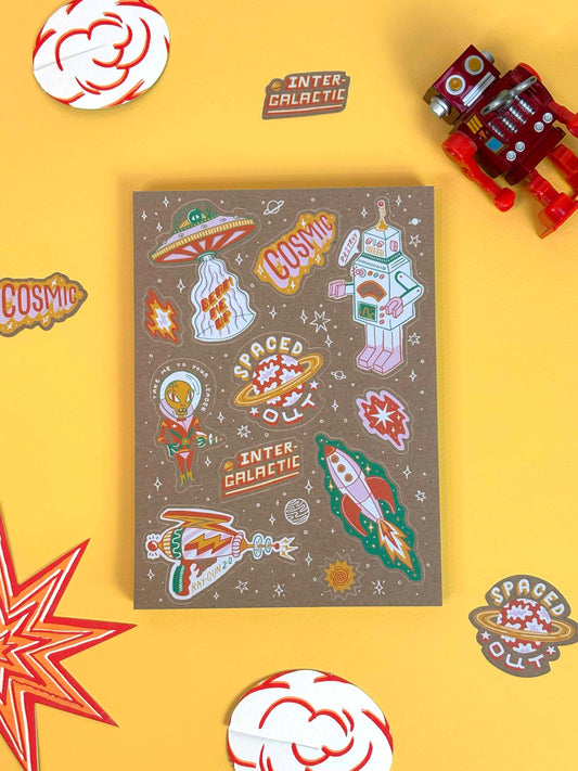 Vintage Cosmic Sticker Sheet