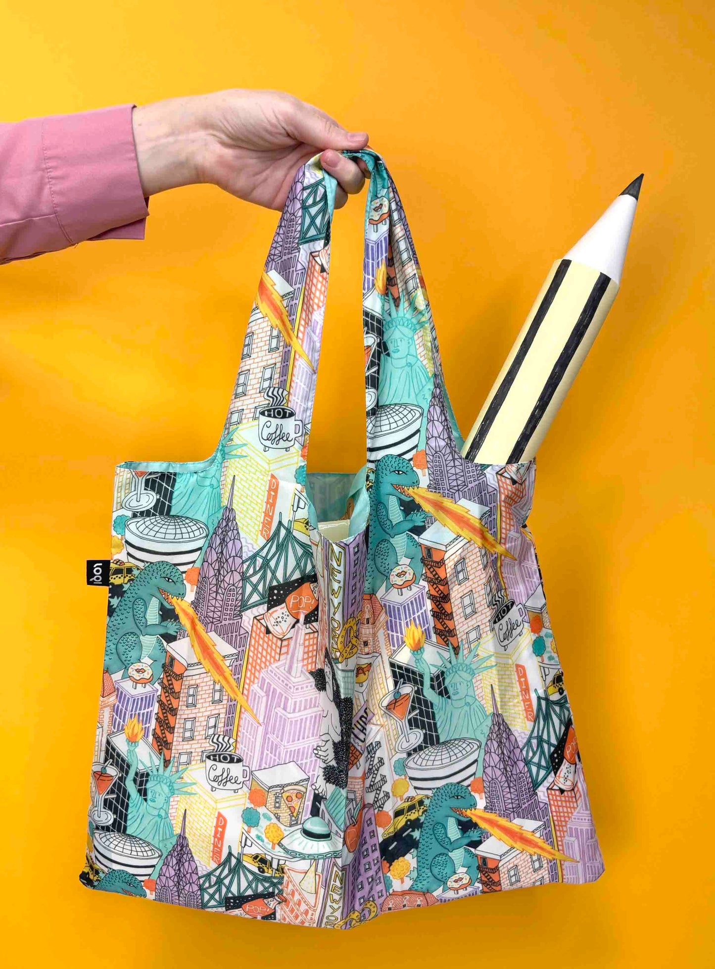 Pop Culture New York Recycled Bag