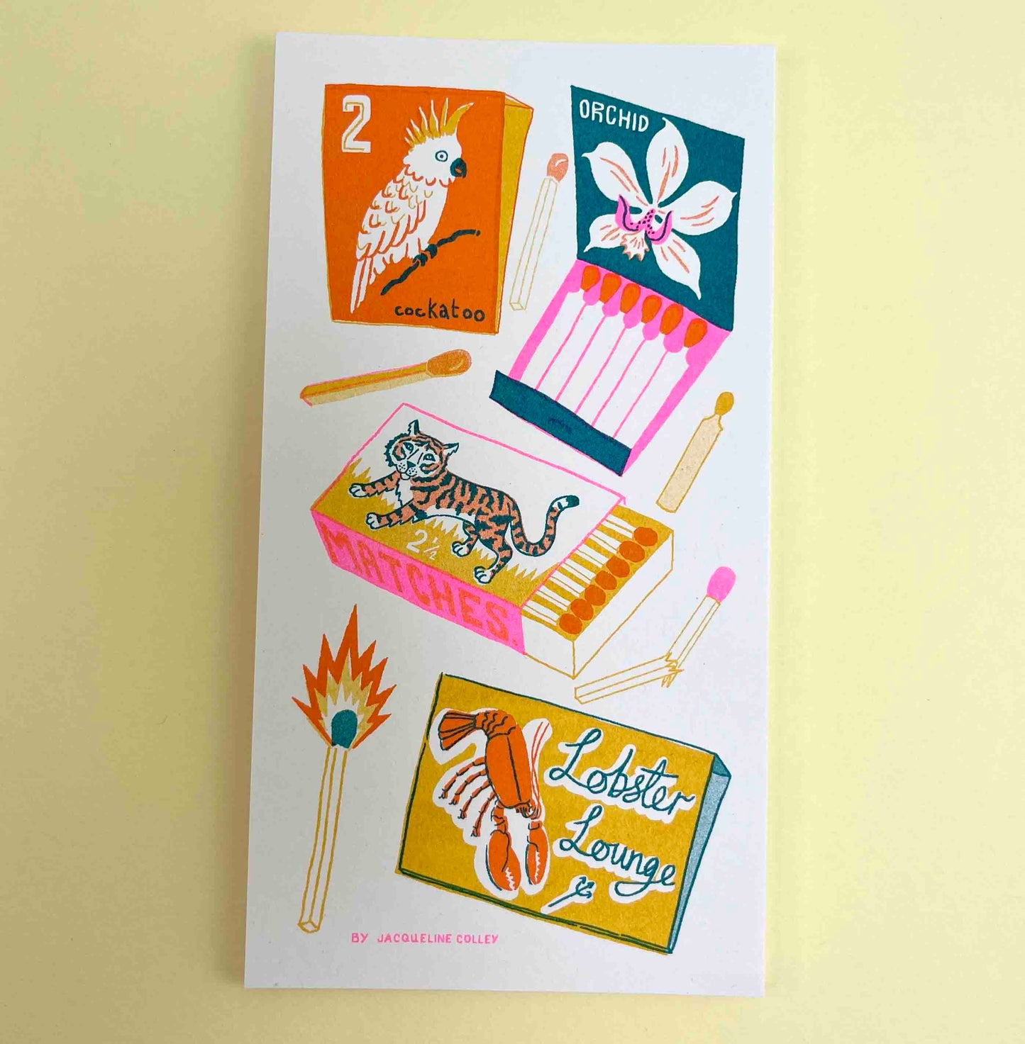 Matchbox Risograph Print