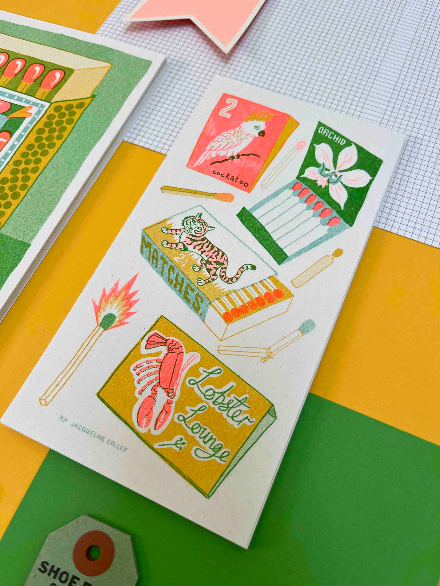 Matchbox Risograph Print