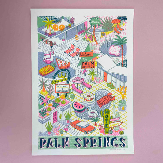 A2 Palm Springs Silk Screen Print