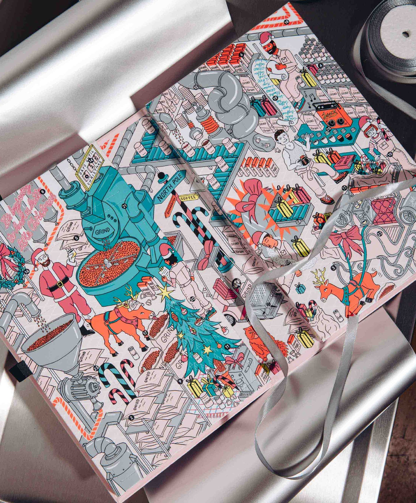 GRIND Grotto Advent Calendar illustration