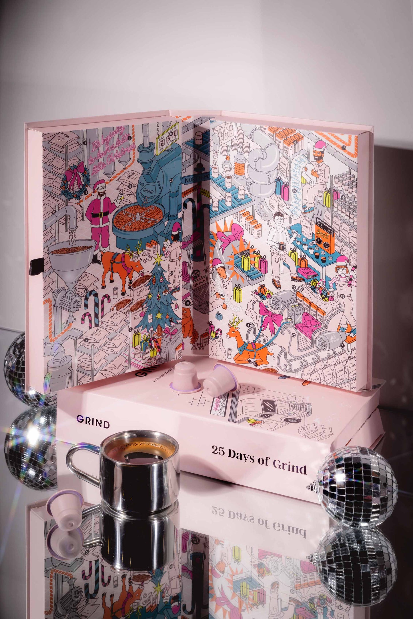 GRIND Grotto Advent Calendar illustration