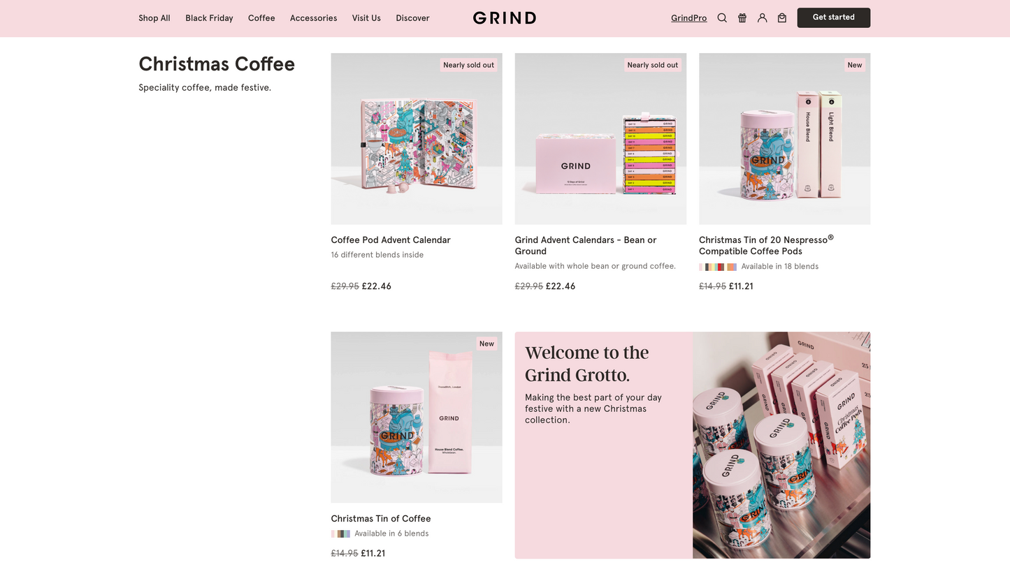 GRIND Grotto Advent Calendar illustration