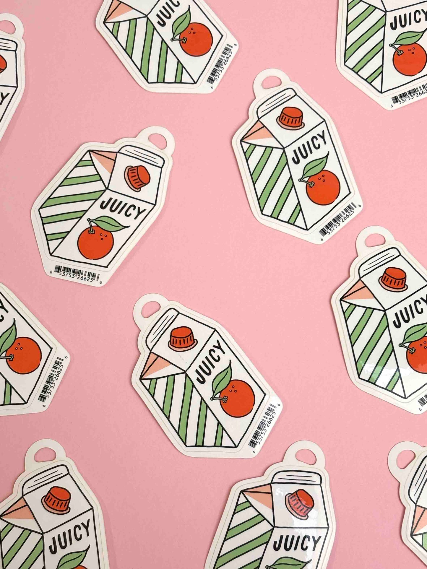 Juicy Orange Juice Carton Sticker