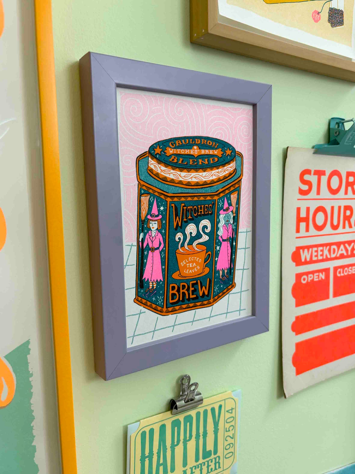 A5 Witches Brew Risograph Print