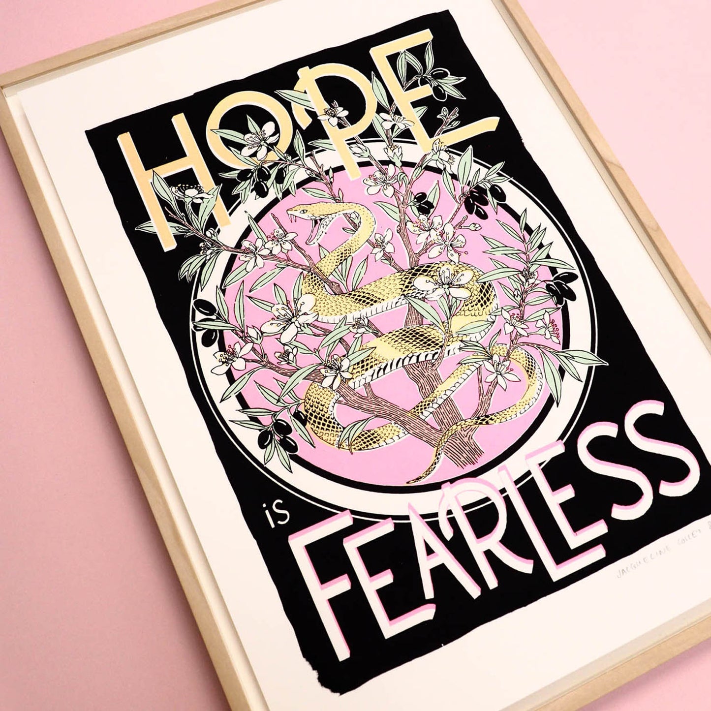 B3 Hope is Fearless Screenprint